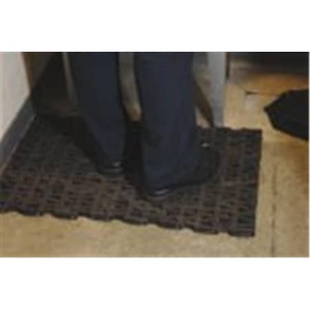 Esteras Tikar 36 x 120 in. Vinyl Sponge-Textured Anti-Fatigue Mat, Black ES2566436